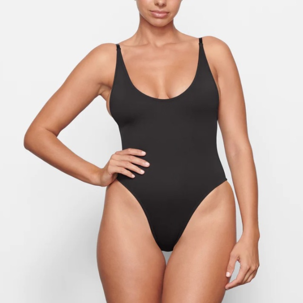 Skims NWT Black Swim Scoop Neck One Piece SZ XS, S, M, L - Picture 2 of 13